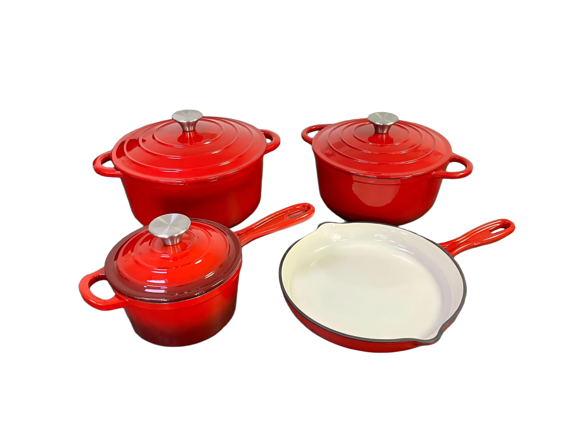 KT-7 PCS ENAMEL COOKWARE SET